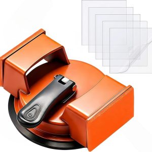 Heavy-Duty Floor Gap Repair Tool — Robust iron construction equipped with an enhanced suction cup and 5 non-slip adhesive pads — Ideal for fixing gaps and seams in laminate and solid hardwood flooring